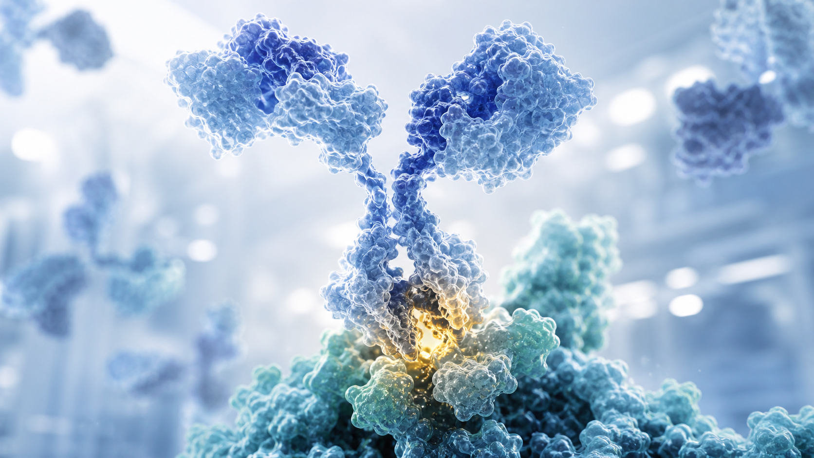 Engineered monoclonal antibody binding precisely to a protein target